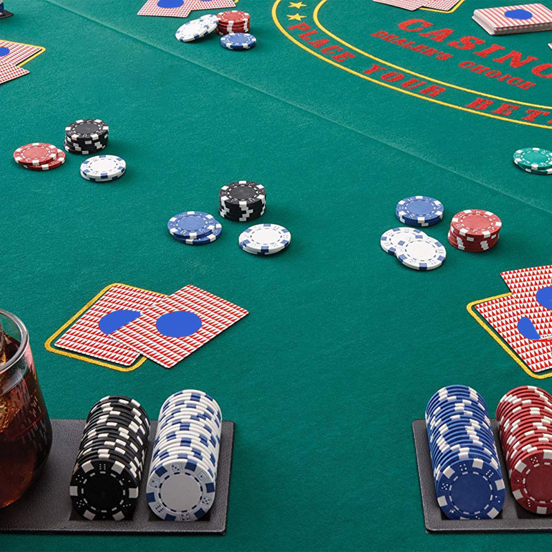 LUCKYREMORE 47" 8 Player Card Table Wayfair